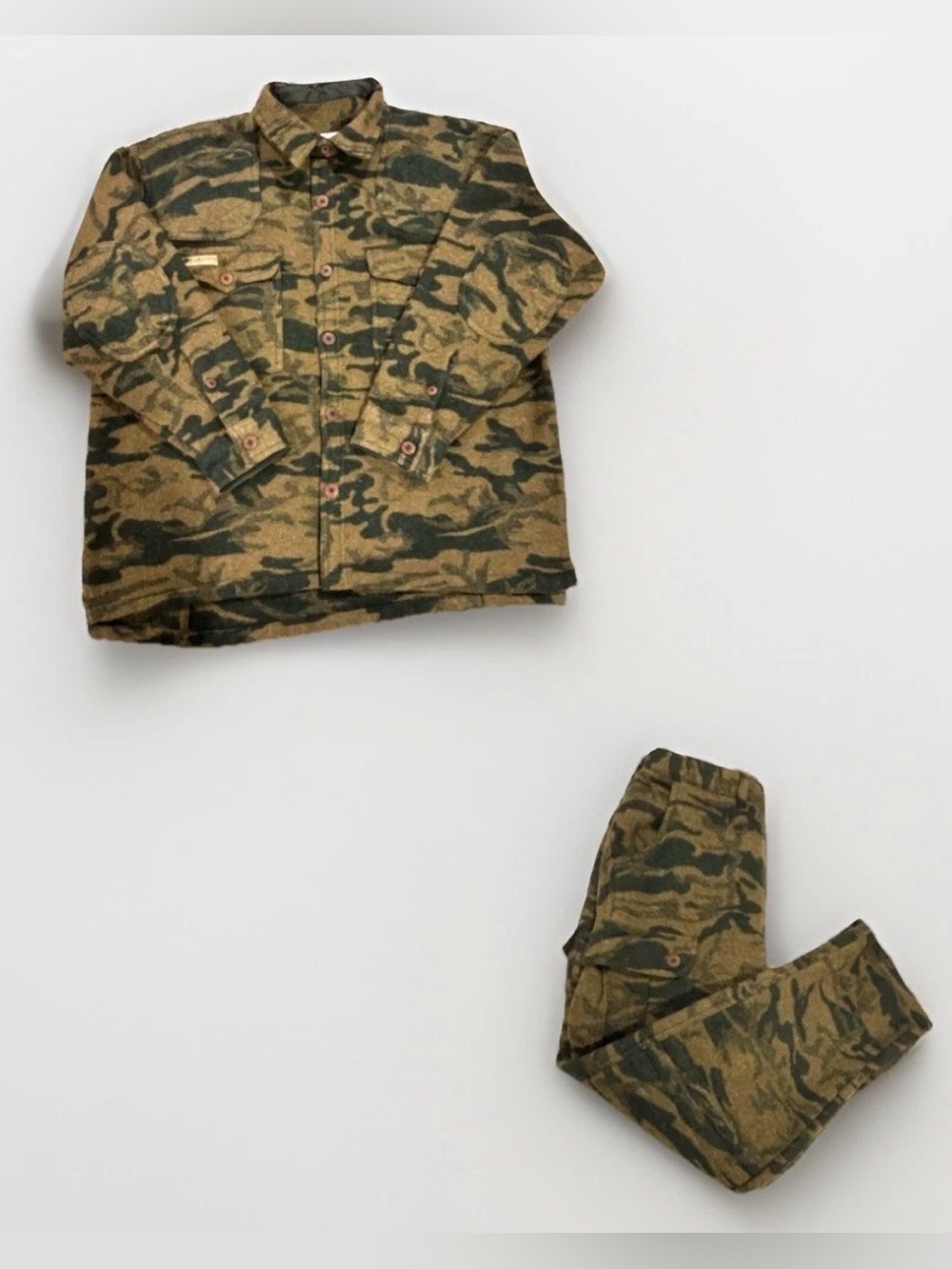 Vintage Gallatin Range Columbia Wool Hunting Set 2XL Pants AND Jacket Lot Camo